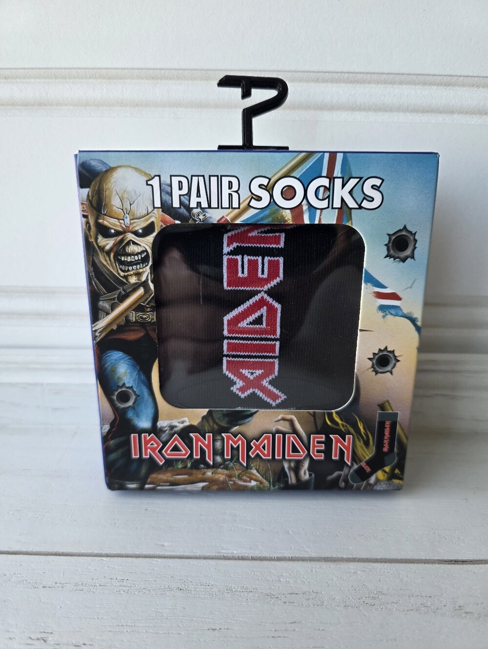 Iron Maiden Gift Box Socks Unisex Size 7-12US Officially Licensed Crew Socks NEW